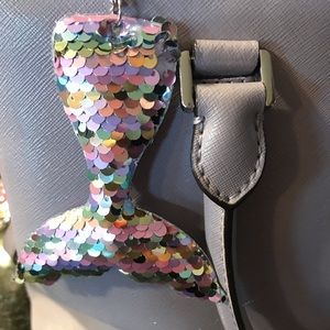 Pastel Sequin Mermaid Tail Key Ring